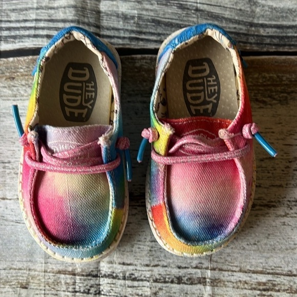 Heydude Girls Toddler Slip-On Shoes Unicorn Inside Multi Color Size K5. - Picture 3 of 11